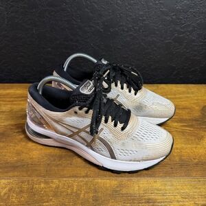 Asics Gel-Nimbus 21 1012A608 Rose Gold White Mesh Running Shoes Womens 8